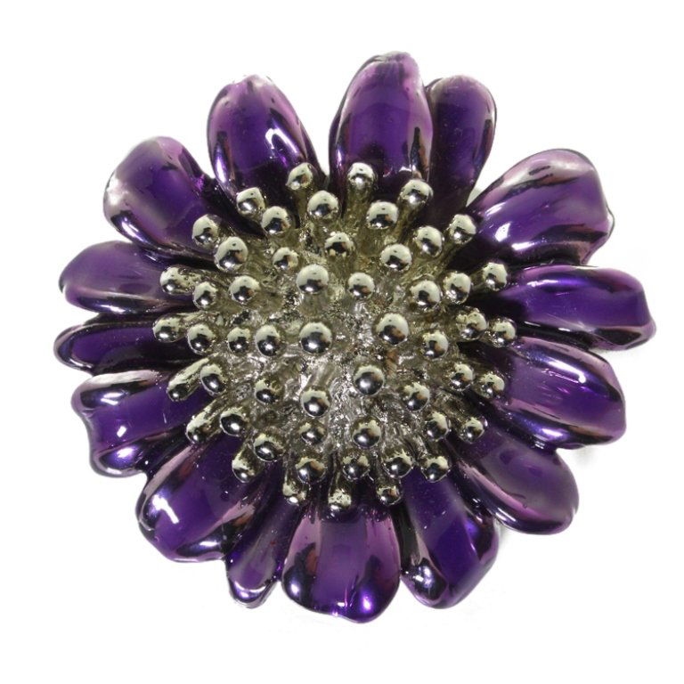 Anne Klein Enameled Floral Brooch (1 of 2)