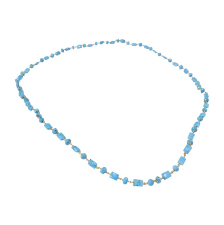 Turquoise Beaded Necklace (1 of 2)