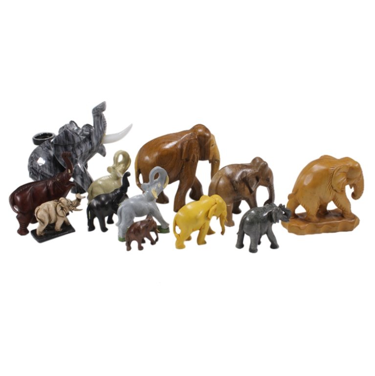Lot of 12 Elephants (1 of 2)