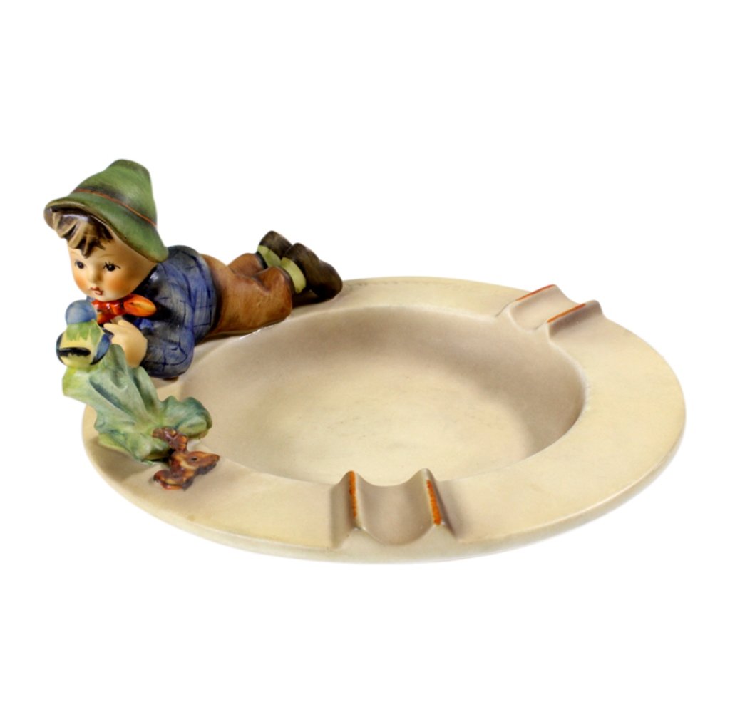 Boy with Bird Hummel Ashtray (1 of 3)