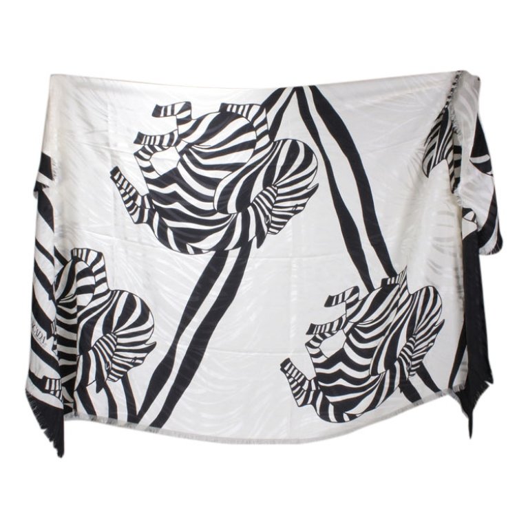 Ladies Escada by Margaretha Ley Zebra Scarf (1 of 2)