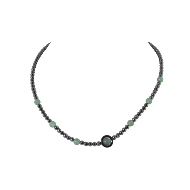 Hematite Bead Ball Necklace (1 of 2)