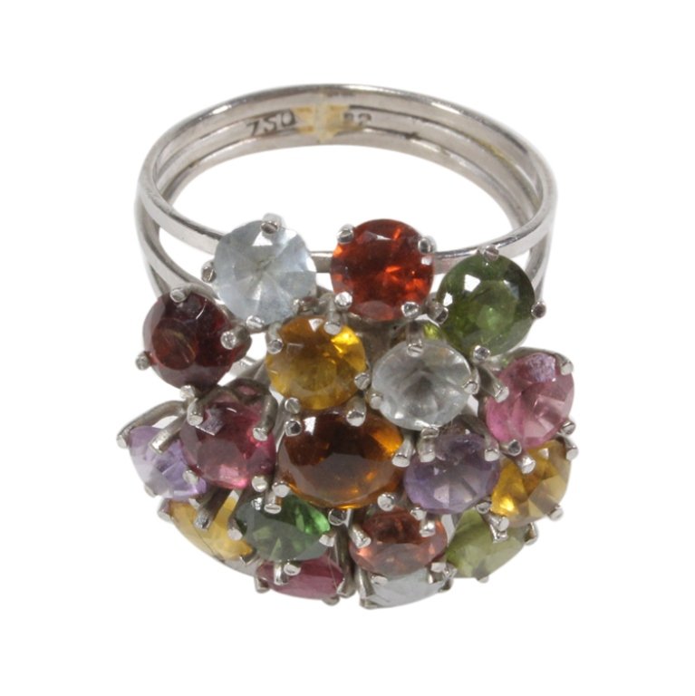 18K Gemstone Cocktail Ring (1 of 3)