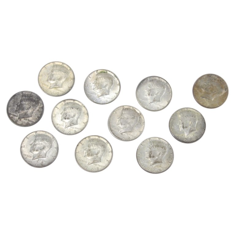 Group of 11 Coins 40% Silver Half Dollars (1 of 2)