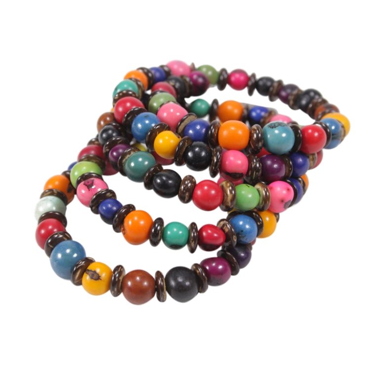 Multi Color Beaded Bracelet (1 of 1)