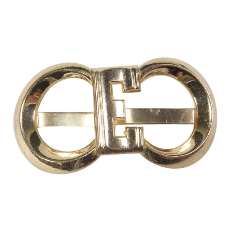 Vintage Initial E Coro Marked Scarf Slide (1 of 2)