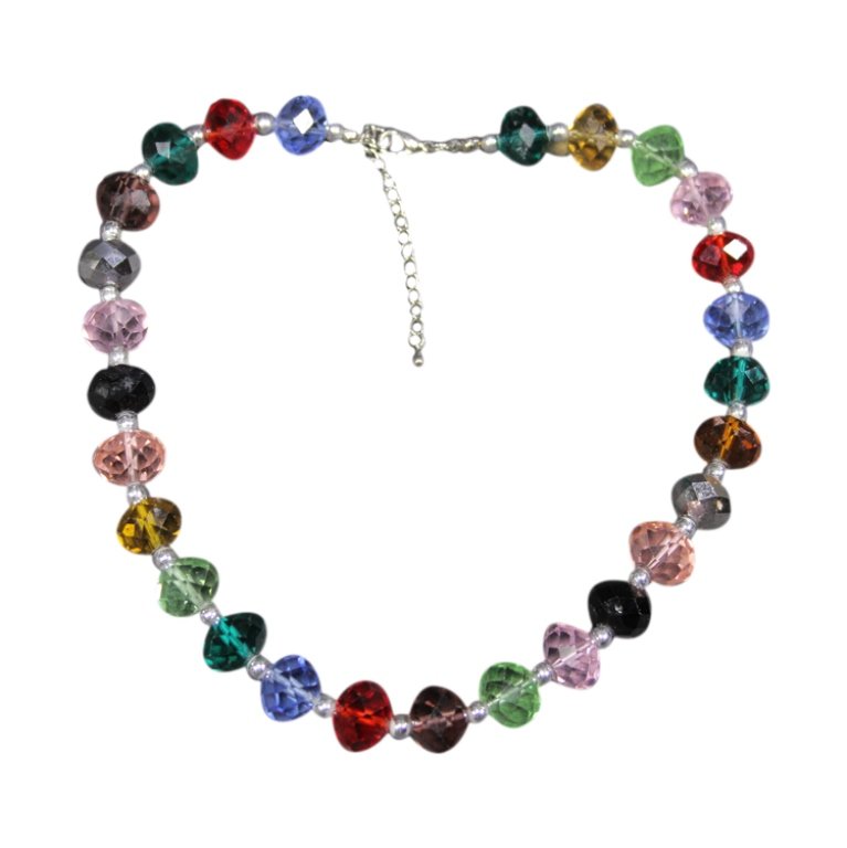Multi Color Beaded Necklace (1 of 2)