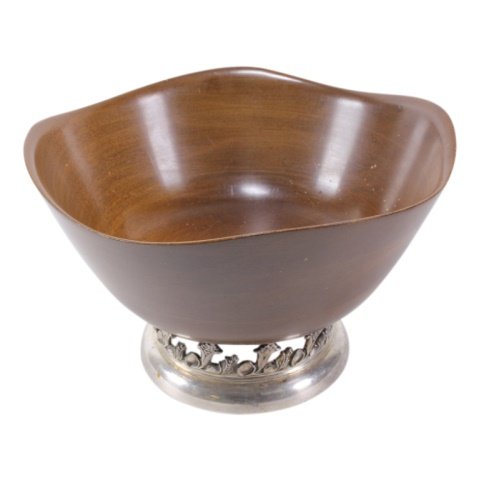 Sheffield Silver Co. Wooden Bowl and Serving Set (1 of 9)
