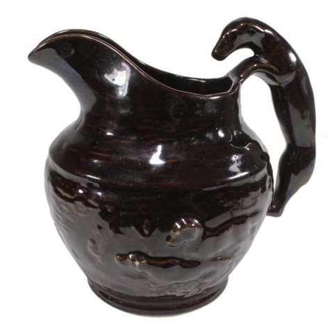 Rockingham Style Bird Dog Glazed Pitcher (1 of 3)
