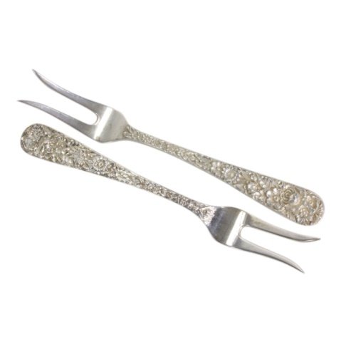 Set of 2 S. Kirk & Son Sterling Lemon Forks (1 of 3)
