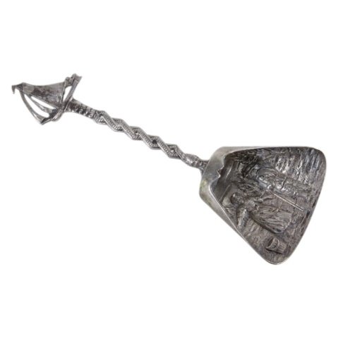 Vintage Dutch Sterling Figural Sugar Shovel (1 of 2)