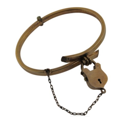 Vintage Hinged Bangle Bracelet with Lock Clasp (1 of 3)