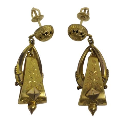 Vintage Dangle Earrings in 14k Gold (1 of 1)