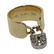 Erte Diamond Padlock Limited Edition Ring in 14k G