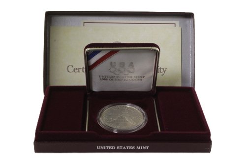 US Mint 1988 Olympic Proof Silver Dollar (1 of 1)