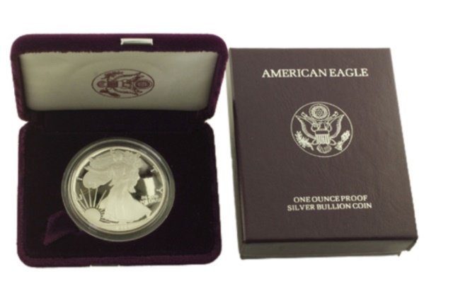 1992 S Silver American Eagle One Ounce Proof Coin (1 of 1)