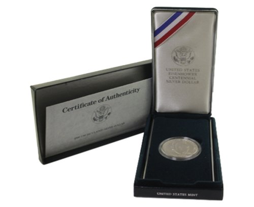 1990 US Mint Eisenhower Centennial Silver Dollar (1 of 2)