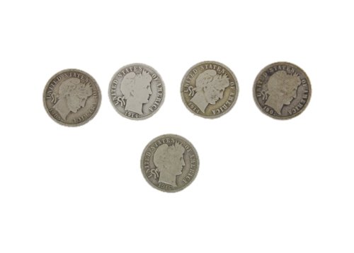 Group of Silver Barber Dimes (1 of 2)