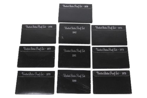 1973-1982 US Proof Set Coins (1 of 1)
