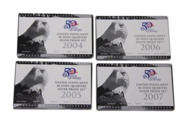 2004-2007 US Mint 50 State Quarters Silver Proofs (1 of 1)