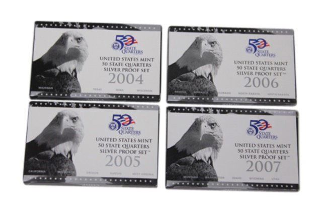 2004-2007 US Mint 50 State Quarters Silver Proofs (1 of 1)