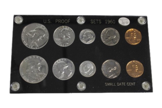 US Proof Sets 1960 in Case (1 of 2)