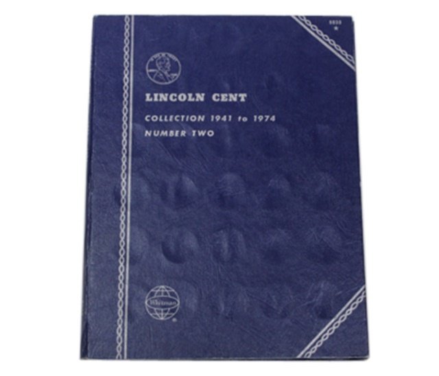 Lincoln Cent Collection 1941-1974 #2: Est $ 20 - 40 Lincoln Cent Collection 1941-1974 #2. One unlabeled spot is open otherwise is complete.