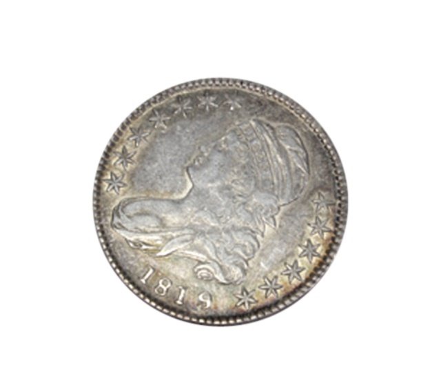 1819 US Capped Bust Half Dollar (1 of 2)