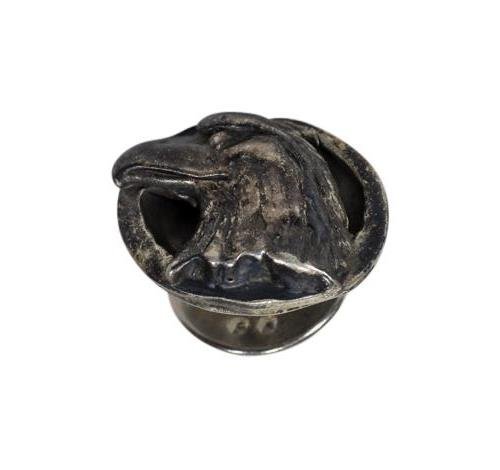 Sterling Eagles Head Lapel Tie Pin (1 of 2)
