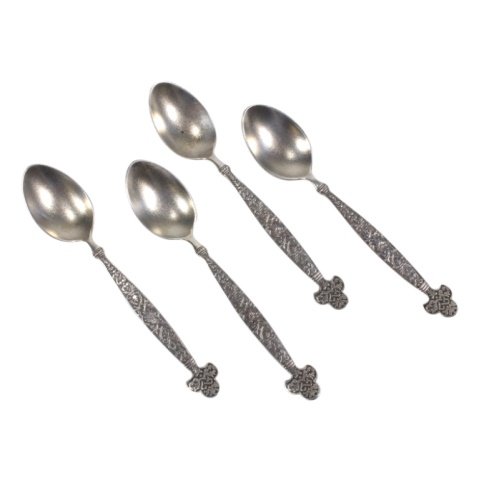 Set of 4 Gorham Sterling Demitasse Spoons (1 of 2)