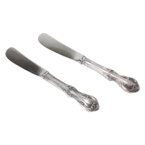 Set of 2 Sterling Handled Butter Knives (1 of 2)