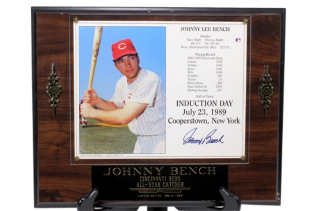 Johnny Bench Cincinnati Reds Autographed HOF (1 of 4)