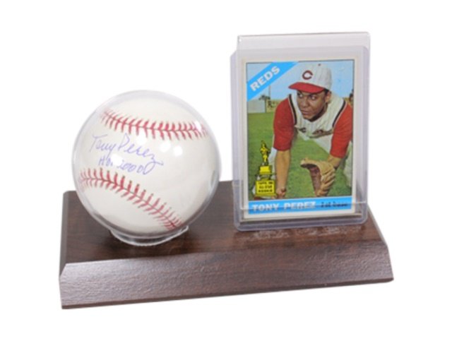 Tony Perez Reds Signed Baseball with Card (1 of 2)