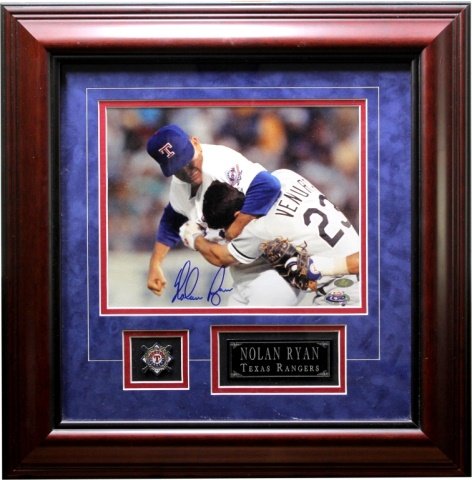 Nolan Ryan Rangers Framed Autograph Photo (1 of 4)