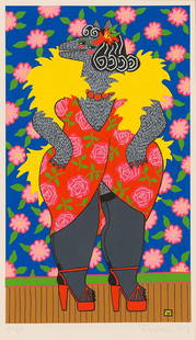 Harry Fonseca 'Coyote Woman': Harry Fonseca (American, 1946-2006) 'Coyote Woman' 1979 Serigraph ed 5 of 150; 26 x 16 (in) Signed and dated in pencil Fonseca 1979, lower right