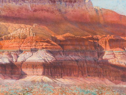 Merrill Mahaffey 'Grand Canyon': Merrill Mahaffey (American, b. 1937) 'Grand Canyon' Acrylic on canvas ; 36.75 x 48.75 (in) Signed Merrill Mahaffey, lower right