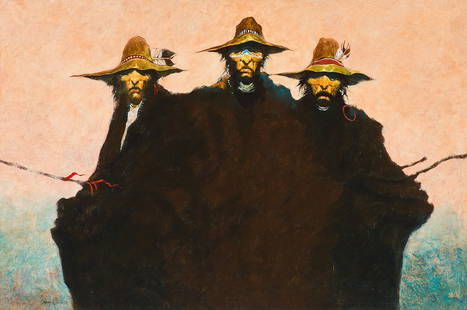 Lawrence Lee 'Shadow Chanters': Lawrence Lee (American, b. 1947) 'Shadow Chanters' 1979 Acrylic on canvas ; 48 x 72 (in) Signed and dated Lawrence W. Lee ©1979, lower left and verso