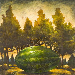Kevin Sloan 'My Western Winter': Kevin Sloan (American, b. 1958) 'My Western Winter' 1994 Oil on canvas ; 24 x 24 (in) Signed and dated Kevin Sloan 1994, verso Lisa Sette Gallery tag, verso