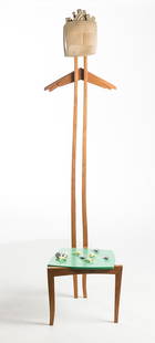 Alphonse Mattia 'City Boy Valet Chair': Alphonse Mattia (American, b. 1947) 'City Boy Valet Chair' Wood ; 77 x 18.5 x 17 (in)