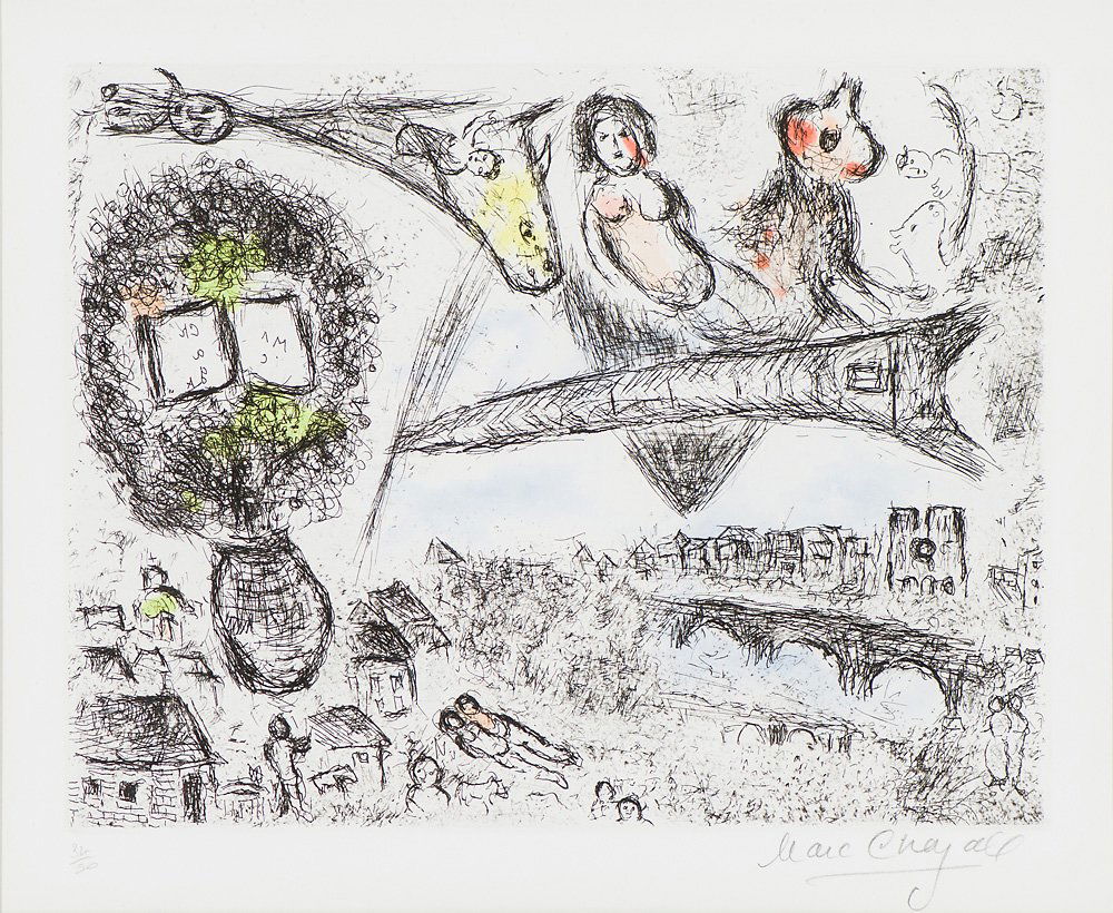 Marc Chagall  'Le Village et Paris' (1 of 2)