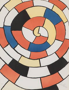 Alexander Calder 'Labyrinth': Alexander Calder (American, 1898-1976) 'Labyrinth (from Magie Eolienne Portfolio)' 1972 Lithograph Épreuves d'Artiste from an edition of 75; 25.25 x 19.25 (in) Signed in pencil Calder, lower right