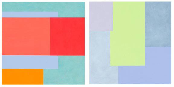 Marco Casentini 'Matisse's Room & My Country (2 works)': Marco Casentini (Italian, b. 1961) 'Matisse's Room & My Country (2 works)' 2001 Acrylic on aluminum ; 12.25 x 12.25 (in) Signed and dated Marco Casentini 2001, verso