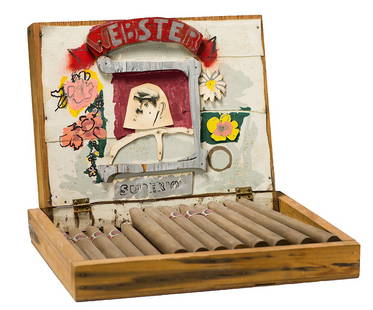 Larry Rivers 'Dutch Masters Cigar Box': Larry Rivers (American, 1923-2002) 'Dutch Masters Cigar Box' 1964-1966 Acrylic and collage on wood ed 2 of 20; 14 x 16 x 13.5 (in) Signed and dated Rivers '64 - '66, back of top;