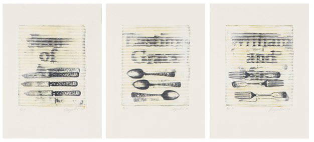 Deborah Oropallo '3 works': Deborah Oropallo (American, b. 1954) 'Joan of Arc, Lasting Grace, and William & Mary (3 works)' 1994 Lithograph / silkscreen on Arches paper ed 5 of 6; 20.5 x 15 (in) Signed and dated in pencil