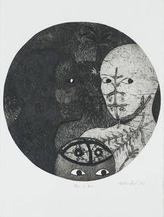 Belkis Ayón  'Sin Titulo': Belkis Ayón (Cuban, 1967-1999) 'Sin Titulo' 1998 Collagraph Bon à Tirer from an edition of 45; 30 x 22 (in) Signed and dated in pencil Belkis Ayón / 98, lower right From the Irony and Survival on t