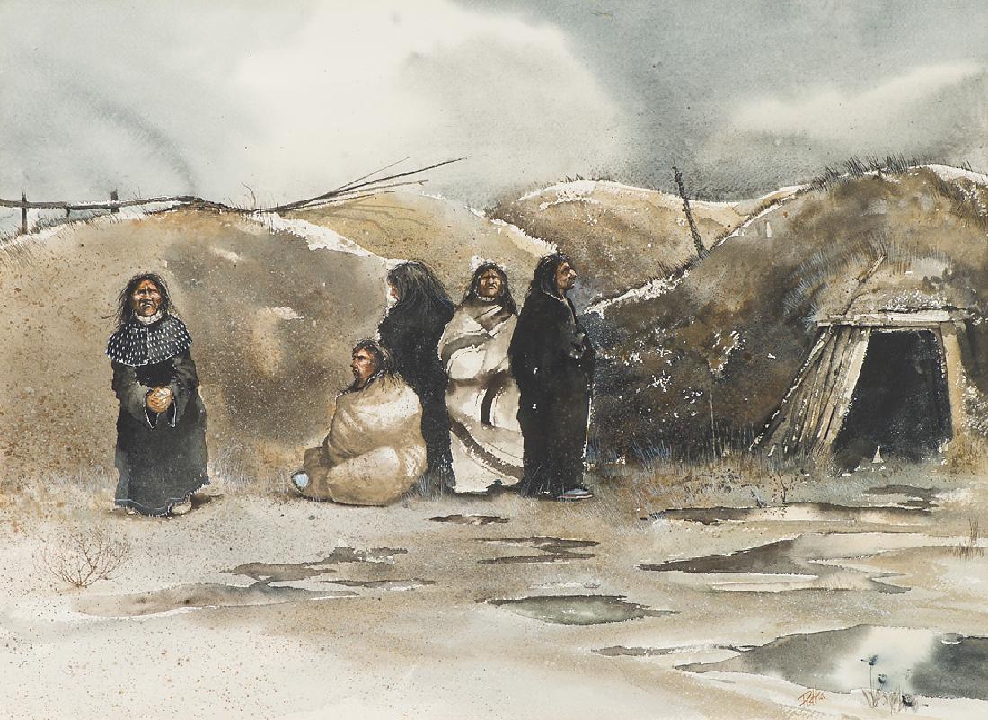 Paul Pletka  'Untitled (Village Scene)' (1 of 2)