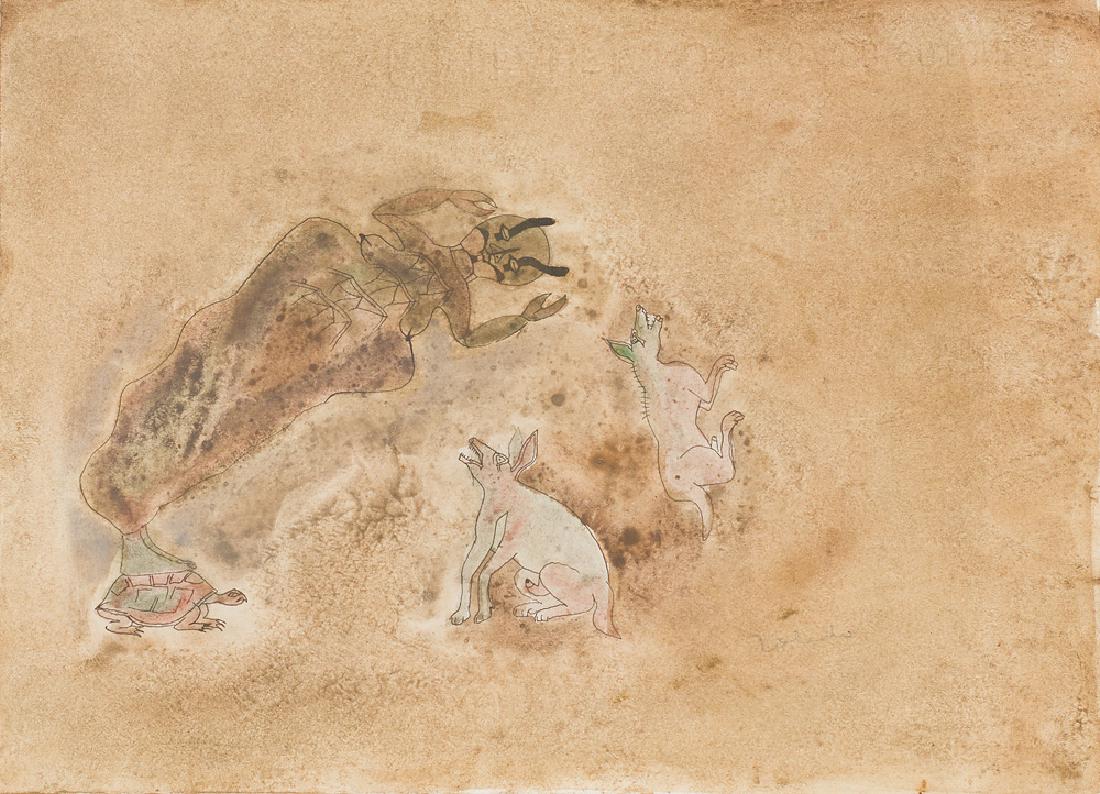 Francisco Toledo 'Mujer Tando Sobre una Tortuga' (1 of 2)