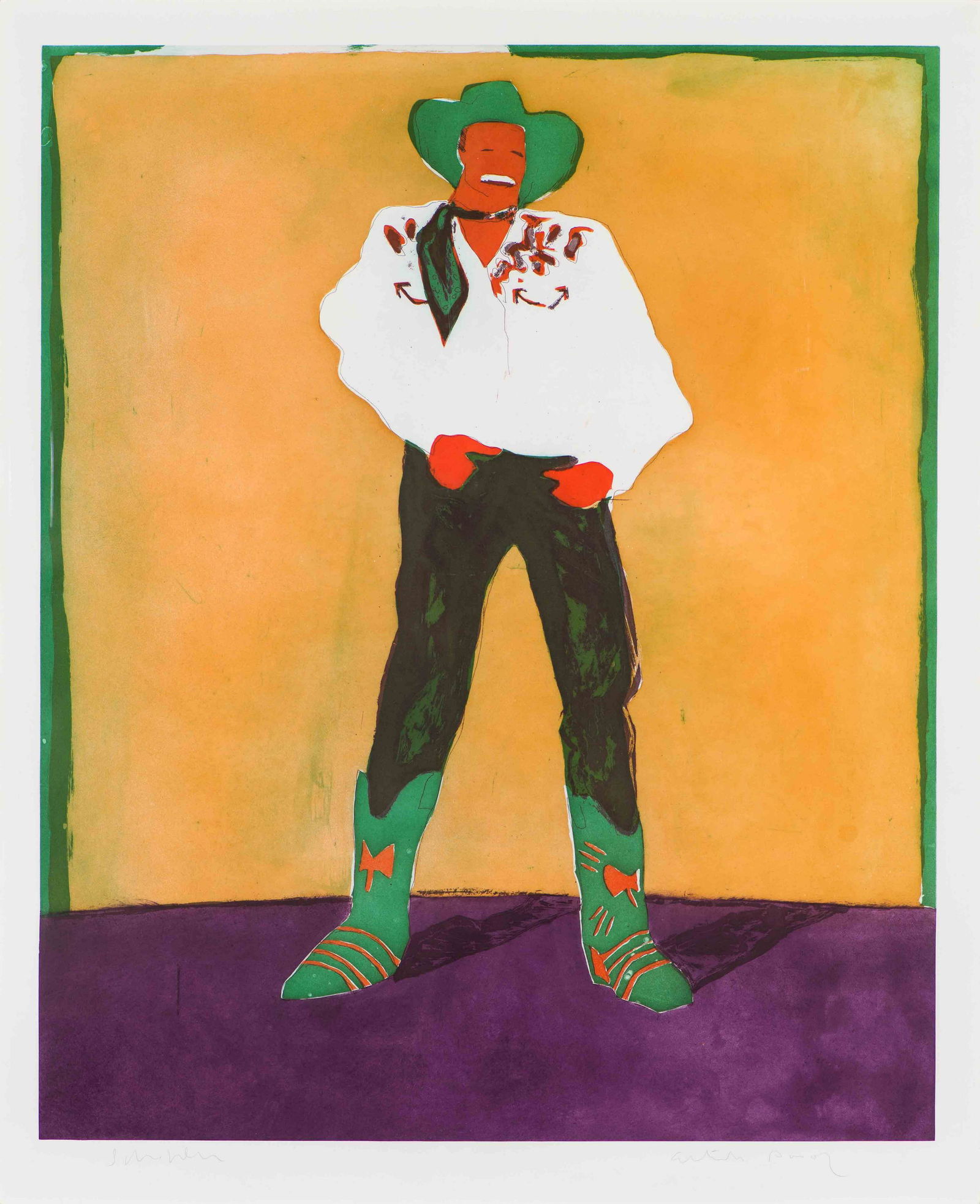 Fritz Scholder Hollywood Cowboy in Roma, 1978 (1 of 2)