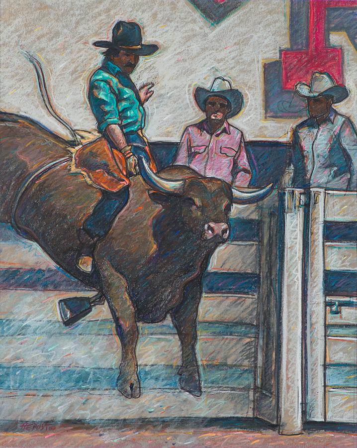 Howard Post Untitled (Cowboy on Bull) (1 of 2)