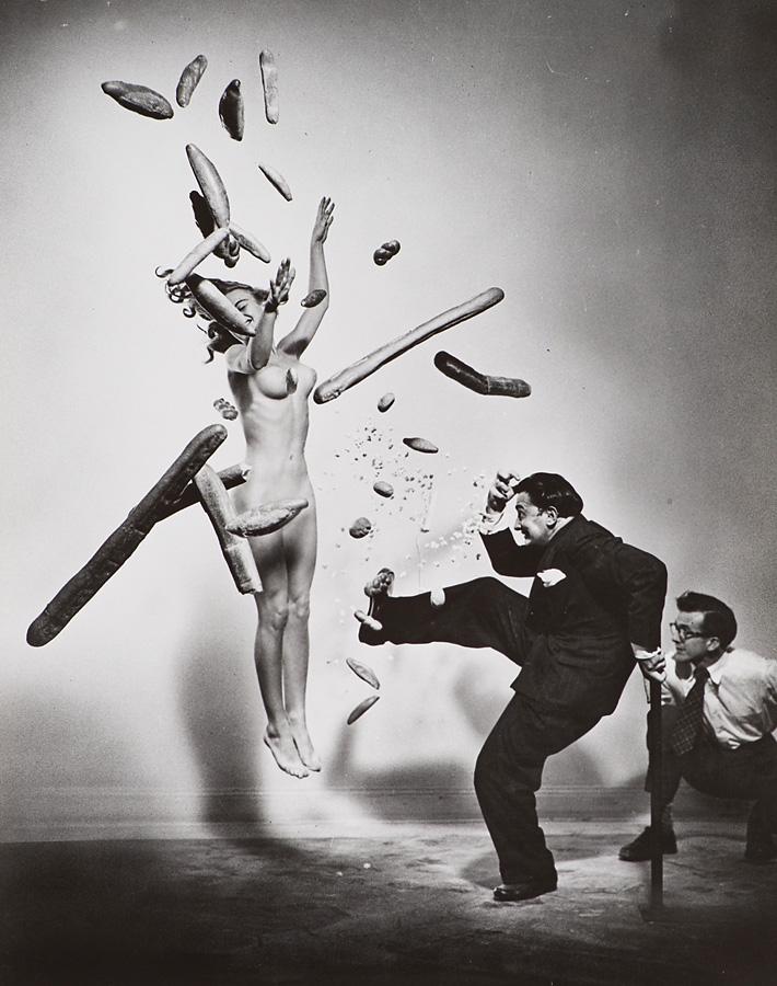 Philippe Halsman Popcorn Nude with Dalí: Philippe Halsman (American, 1906-1979) 'Popcorn Nude with Dalí­', 1949 Gelatin silver print Stamped © Copyright by Philippe Halsman, verso Written in pencil PH0075 A4325 100914, verso Collection of